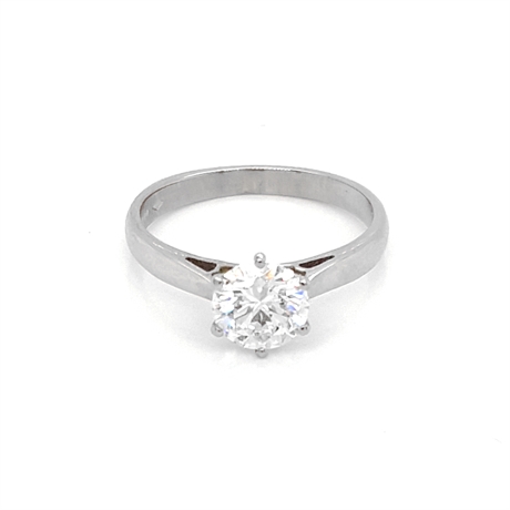 Six Claw Diamond Solitaire Engagement Ring 1.00ct