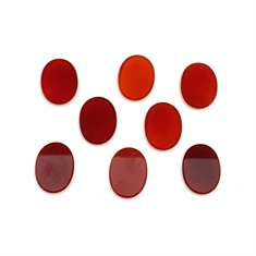 Red Sardonyx Oval Double Bevelled Edge 18x13mm