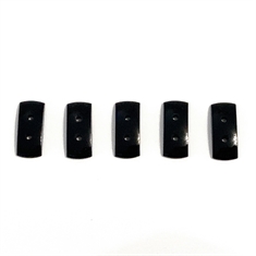 Onyx Bead Spacers Double Drilled Buff Top 16x6mm