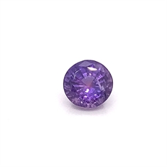 2.54ct Purple Sapphire Round Faceted Loose Gemstone 7mm