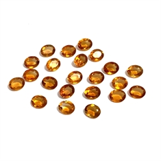 Oval Faceted Orange Citrine Loose Gemstones 10x8mm 