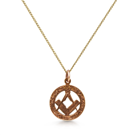Masonic Gold Pendant