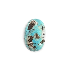 12.22ct Oval Cabochon Turquoise Loose Gemstone 19x25mm