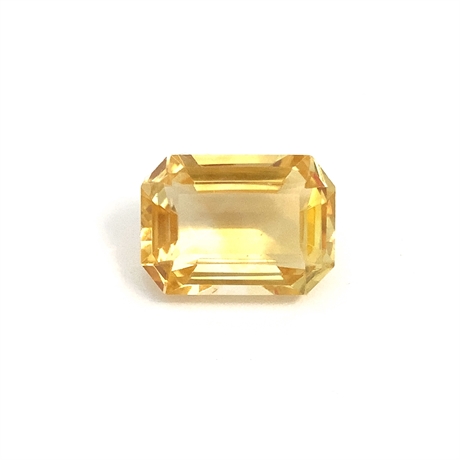 15.91ct Octagon Yellow Citrine Loose Gemstone 17x12mm