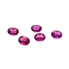 Oval Purple Garnet Loose Gemstones 7x5mm