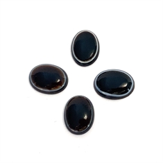 Four Banded Onyx Oval Cabochon Loose Gemstones 13x10mm