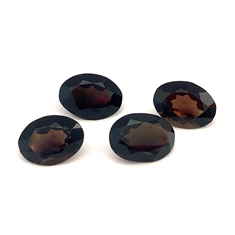 Oval Faceted Smoky Quartz Loose Gemstones 20x16mm