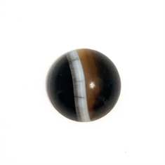 Round Banded Brown Cabochon Gemstone 19mm