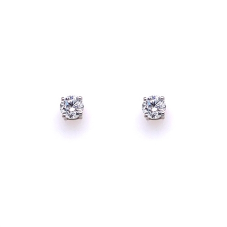 Claw Set Brilliant Cut Diamond Stud Earrings 0.60ct Approx