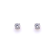 Claw Set Brilliant Cut Diamond Stud Earrings 0.60ct Approx