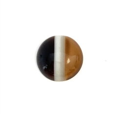 Brown Black Cabochon Banded Onyx Loose Gemstone 18mm