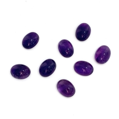 Amethyst Oval Cabochon Loose Gemstones 16x12mm