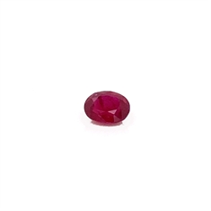 0.79ct Oval Ruby Faceted Loose Gemstone 5x4mm