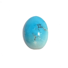 4.47ct Oval Cabochon Loose Turquoise Gemstone 13x9mm