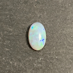 1.13ct White Opal Cabochon Loose Gemstone 9x6mm