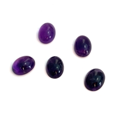 Amethyst Cabochon Oval Loose Gemstones 15x11mm