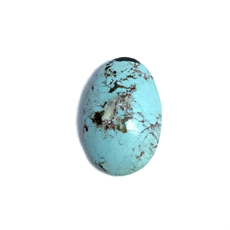 3.72ct Oval Cabochon Blue Turquoise Loose Gemstone 14x9mm