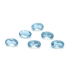 Oval Aquamarine Loose Gemstones 4x3mm